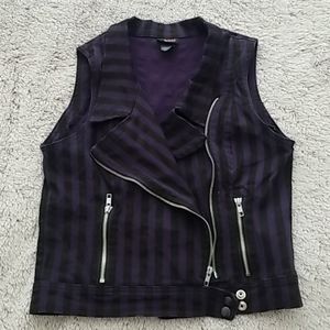 Switchblade Stiletto Black and Purple Vest HTF!